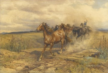 牧畜馬 エンリコ・コールマン ジャンル Oil Paintings